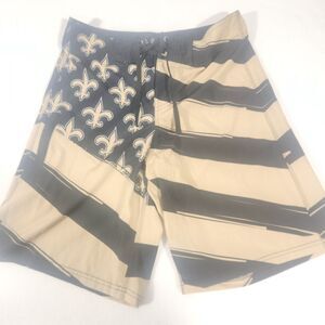 NFL Team Apparel New Orleans Saints Mens Size 32  Swim Trunks